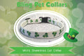 White Shamrock Cat Collar