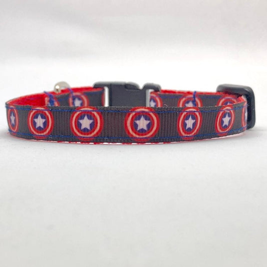 Superhero Safety Breakaway Cat Collar and Bell