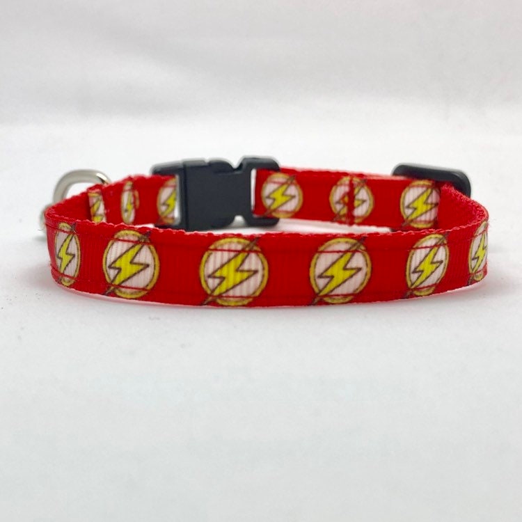 Flash Red Safety Breakaway Cat Collar and Bell