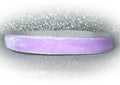 purple collar on a white background with glitter background effects