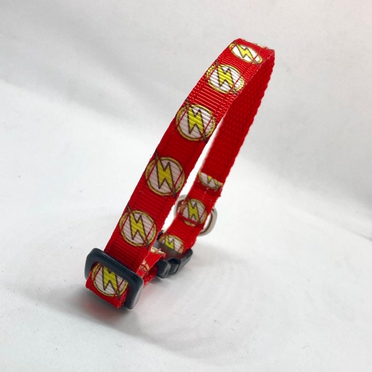 Flash Red Safety Breakaway Cat Collar and Bell