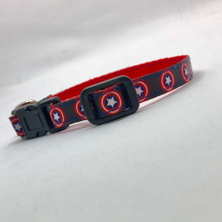 Superhero Safety Breakaway Cat Collar and Bell