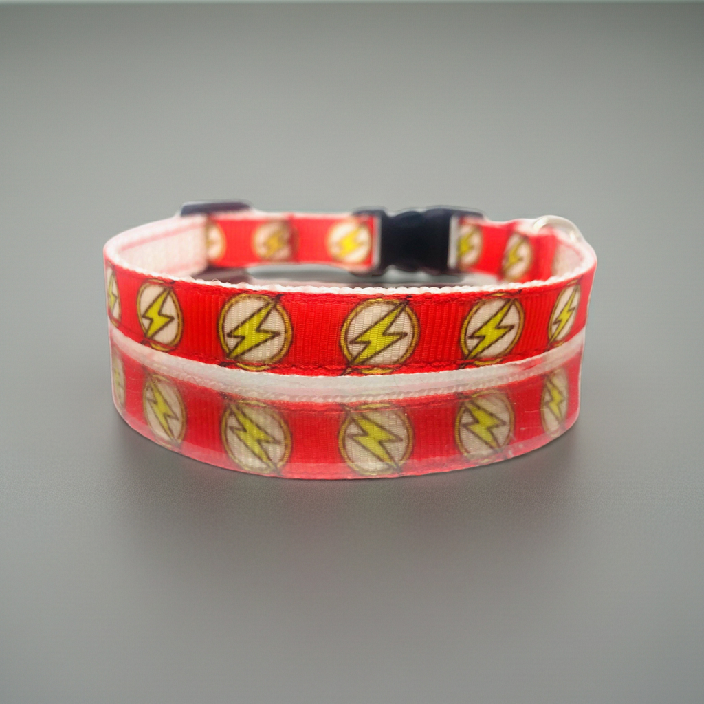 Flash Red Safety Breakaway Cat Collar and Bell