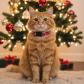 Rentier Rudolf die rot Nasen Katze rot Weihnachten Halsband mit Anhänger und Glöckchen