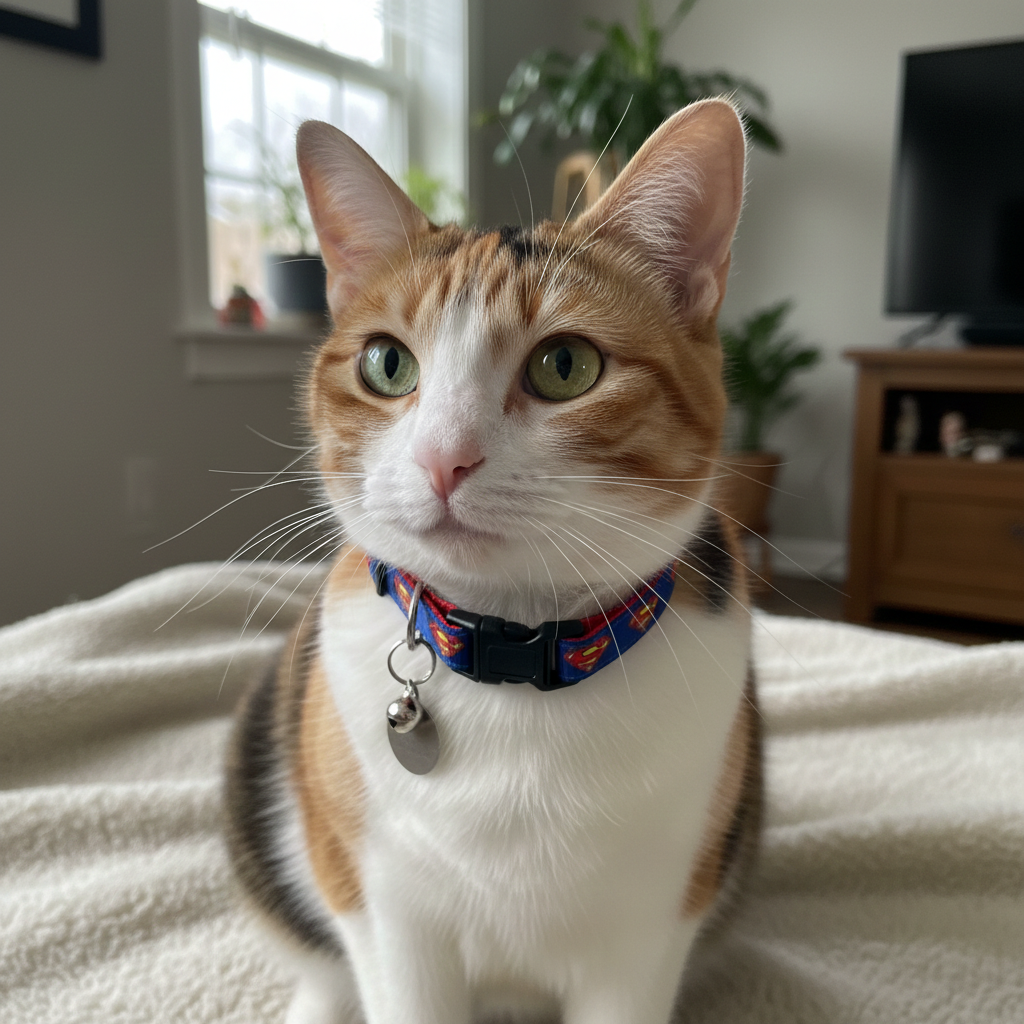 Supercat Blue Safety Breakaway Cat Collar