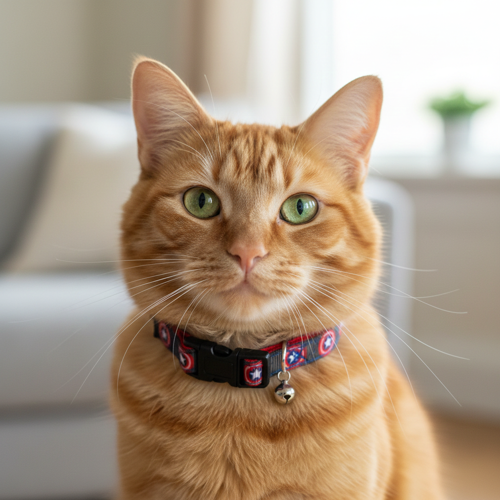Superhero Safety Breakaway Cat Collar and Bell