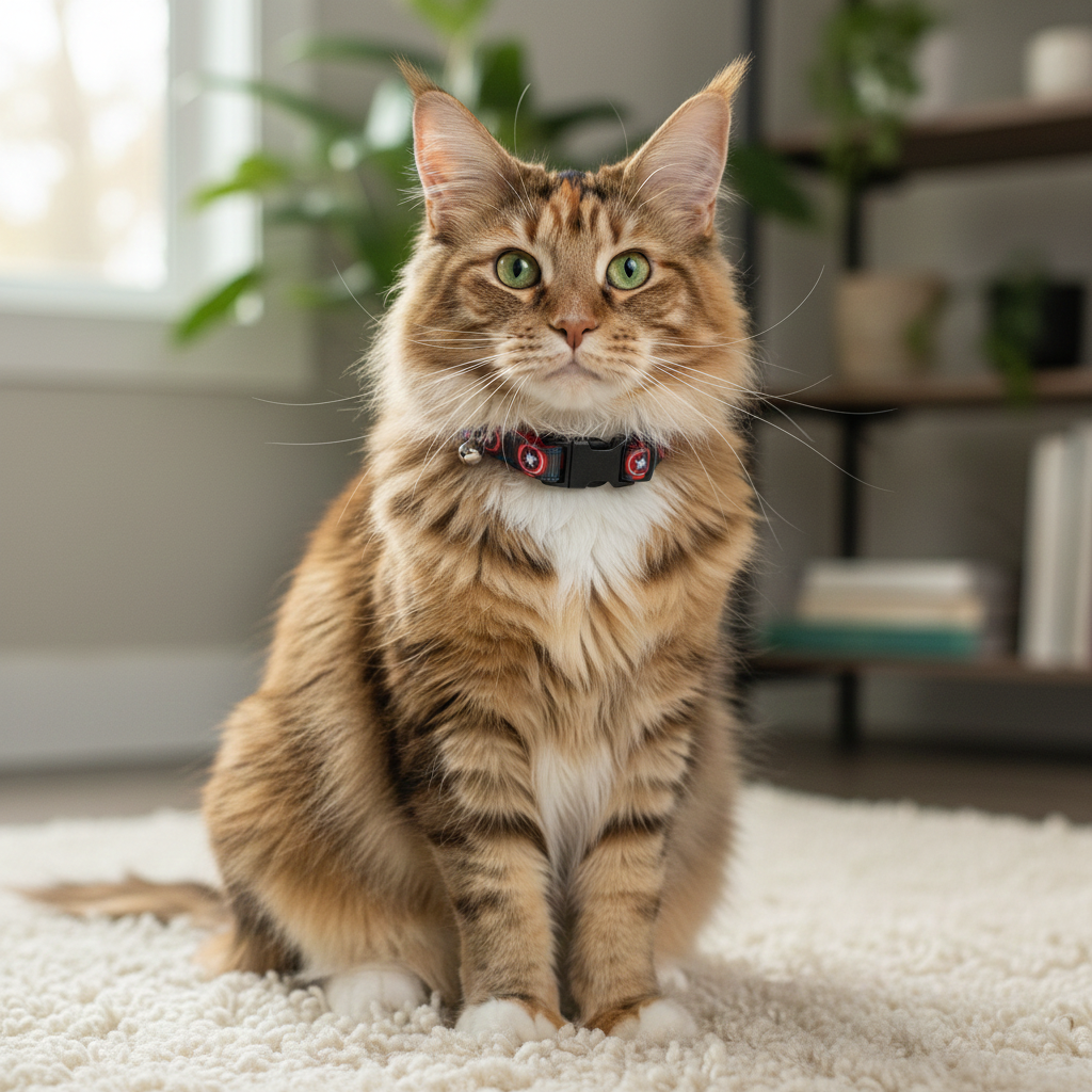 Superhero Safety Breakaway Cat Collar and Bell