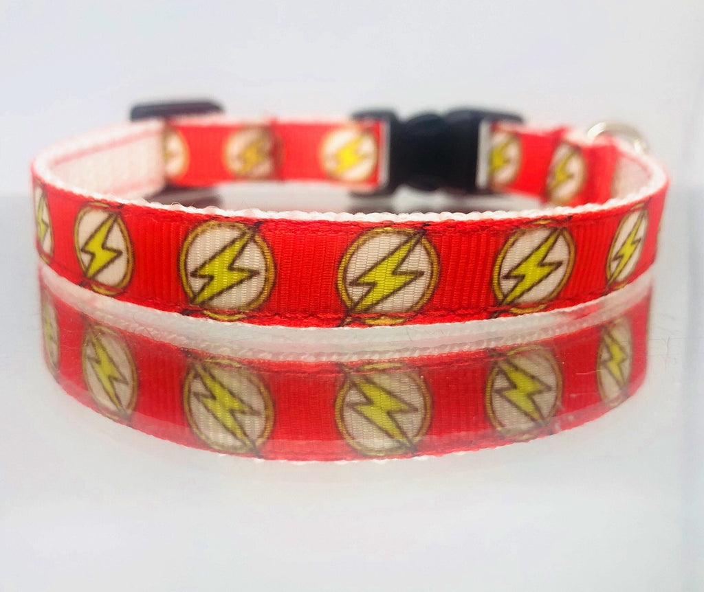 Flash Red Safety Breakaway Cat Collar and Bell