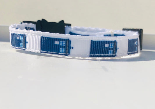 Doctor Who Tardis Safety Cat or Dog Collar and Bell