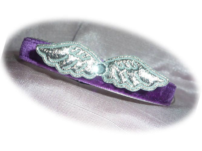 Velvet Angel Wings Safety Breakaway Cat Collar and Bell